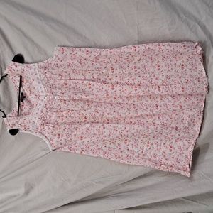 2X George 100% cotton nightgown with tiny pink, orange & yellow delicate flowers